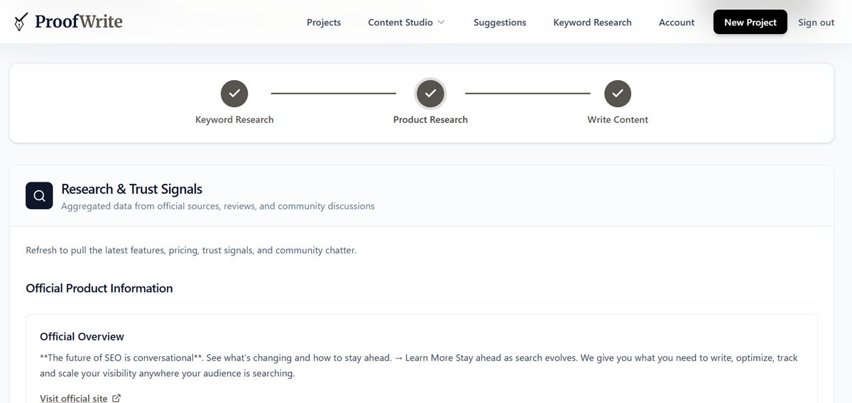 Proofwrite research pipeline